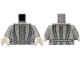 Part No: 973pb6168c01 Name: Torso Doublet Silver and Dark Bluish Gray Buttons and Detailed Trim Lines Pattern / Light Bluish Gray Arms / White Hands Part No: 973pb6168c01 Name: Torso Doublet Silver and Dark Bluish Gray Buttons and Detailed Trim Lines Pattern / Light Bluish Gray Arms / White Hands