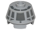 Part No: 98100pb08  Name: Cone 2 x 2 Truncated with Dark Bluish Gray Millennium Falcon Cockpit on Side and Front Pattern