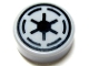 Part No: 98138pb020  Name: Tile, Round 1 x 1 with SW Emblem of the Galactic Republic with 6 Spokes Pattern