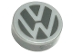 Part No: 98138pb058  Name: Tile, Round 1 x 1 with VW Logo Pattern