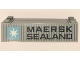 Part No: BA306pb01  Name: Stickered Assembly 8 x 2 x 1 2/3 with Maersk Sealand Logo Pattern on Both Sides (Stickers) - Sets 10152-1 / 10152-2 - 1 Brick 2 x 8, 2 Plate 1 x 2, 1 Plate 2 x 8, 2 Tile 1 x 6