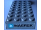 Part No: BA346pb01  Name: Stickered Assembly 8 x 4 x 1 with Maersk Logo Pattern on Both Ends (Stickers) - Set 10241 - 2 Brick 2 x 8