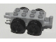 Part No: bb0392  Name: Duplo Trailer Base 2 x 4 with Four Wheels and Hitch Ends