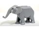 Part No: elephant2c02  Name: Elephant Type 2 with Short White Tusks