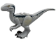Part No: raptor14  Name: Dinosaur Raptor / Velociraptor with Dark Blue and Tan Markings (Jurassic World Blue)