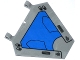Part No: x1435pb007  Name: Flag 5 x 6 Hexagonal with Blue Milano Spaceship Pattern (Sticker) - Set 76021