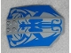 Part No: x224pb031  Name: Windscreen 8 x 6 x 2 Curved with Blue SW Gungan Sub Pattern (Stickers) - Set 9499