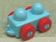 Part No: 31605c02  Name: Primo Vehicle Wagon with Tow Hitches and Red Wheels