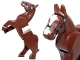 Part No: 10352c01pb01  Name: Horse, Movable Legs with Black Eyes and Bridle, Long White Blaze Pattern