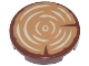 Part No: 14769pb0196  Name: Tile, Round 2 x 2 with Bottom Stud Holder with Medium Nougat Tree Stump with Tan Wood Grain Pattern