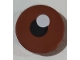 Part No: 14769pb320  Name: Tile, Round 2 x 2 with Bottom Stud Holder with Black Pupil and White Glint Pattern