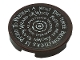 Part No: 14769pb470  Name: Tile, Round 2 x 2 with Bottom Stud Holder with White 'THE THREE BROOMSTICKS' Pattern (Sticker) - Set 76388