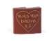 Part No: 15068pb194  Name: Slope, Curved 2 x 2 x 2/3 with 'BUILD YOUR DREAMS K.F.' in Outlined Heart Pattern