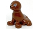 Part No: 16765pb01  Name: Seal, Friends Style with Black Nose and Eyelashes, Medium Blue / Medium Azure Eyes Pattern (Undetermined Type)
