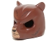 Part No: 18392pb01  Name: Minifigure, Headgear Mask Bear with Black Nose and Dark Brown Fur Pattern