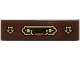 Part No: 2431pb0715 Name: Tile 1 x 4 with Ornate Handle on Gold and Dark Brown Plate, Arrows Pattern (Sticker) - Set 70425 Part No: 2431pb0715 Name: Tile 1 x 4 with Ornate Handle on Gold and Dark Brown Plate, Arrows Pattern (Sticker) - Set 70425
