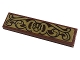 Part No: 2431pb706  Name: Tile 1 x 4 with Dark Red and Dark Tan Scrollwork Pattern (Sticker) - Set 76382