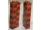 Part No: 2454pb210R  Name: Brick 1 x 2 x 5 with Dark Orange and Reddish Brown Checkered Pattern on 3 Sides Model Right Side (Stickers) - Set 21331