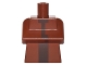 Part No: 25767pb001  Name: Torso, Modified Long with Folded Arms with Pixelated Dark Brown Minecraft Villager Pattern