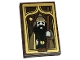 Part No: 26603pb271  Name: Tile 2 x 3 with Picture of Wizard with Staff and Star in Gold Frame Pattern (Sticker) - Set 40577