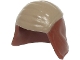 Part No: 27321pb02  Name: Minifigure, Headgear Cap, Neck Protector SW with Dark Tan Top Pattern
