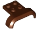 Part No: 28326  Name: Vehicle, Mudguard 4 x 3 x 1 with Arch Curved