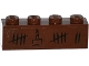 Part No: 3010pb183  Name: Brick 1 x 4 with Tally Marks and Cake with Candle Pattern (Sticker) - Set 79008