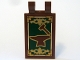 Part No: 30350cpb007  Name: Tile, Modified 2 x 3 with 2 U Clips with Hammer and Anvil and Gold Border Pattern (Sticker) - Set 10193