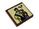 Part No: 3068pb1493  Name: Tile 2 x 2 with Letter R, Rapunzel and Frederic Pattern (Sticker) - Set 41157
