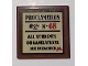 Part No: 3068pb1787  Name: Tile 2 x 2 with Black and Red 'PROCLAMATION No. 68', Minifigure Hand, Text, and Letter M on Tan Background Pattern (Sticker) - Set 75966