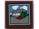Part No: 3068pb2225  Name: Tile 2 x 2 with Picture of Office Block Exterior, Clouds and Trees Pattern (Sticker) - Set 21336