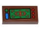 Part No: 3069pb0354  Name: Tile 1 x 2 with Target Head-Up Display (HUD) and Blue, Green and Red Buttons Pattern (Sticker) - Set 79120