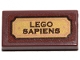 Part No: 3069pb0749  Name: Tile 1 x 2 with 'LEGO SAPIENS' Pattern (Sticker) - Set 21320