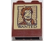 Part No: 3245cpb200  Name: Brick 1 x 2 x 2 with Inside Stud Holder with Tan Poster with Smiling Man Flynn Rider with Normal Nose and 'WANTED' Pattern (Sticker) - Set 43187