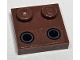 Part No: 33909pb020 Name: Tile, Modified 2 x 2 with Studs on Edge with Dark Bluish Gray Rings on Black Circles Pattern (Sticker) - Set 75381 Part No: 33909pb020 Name: Tile, Modified 2 x 2 with Studs on Edge with Dark Bluish Gray Rings on Black Circles Pattern (Sticker) - Set 75381