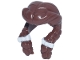 Part No: 35714pb02  Name: Minifigure, Hair Female Parted in Center, Two Braids Hanging in Front with White Bows Pattern