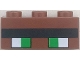 Part No: 3622pb158  Name: Brick 1 x 3 with Minecraft Pixelated Green Eyes with Black Outline and Unibrow Pattern