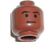 Part No: 3626bpb0159  Name: Minifigure, Head Male Arched Eyebrows and Thin Line Mouth Pattern (SW Mace Windu) - Blocked Open Stud