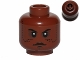 Part No: 3626bpb0807  Name: Minifigure, Head Alien with Black Mouth and Dots on Cheeks Pattern (SW Agen Kolar) - Blocked Open Stud