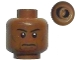 Part No: 3626cpb0424  Name: Minifigure, Head Grim Face with Cheek Lines, Thin Eyebrows and White Pupils Pattern - Hollow Stud