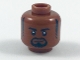 Part No: 3626cpb1959  Name: Minifigure, Head Black Eyebrows, Sideburns and Goatee, Lopsided Grin Pattern - Hollow Stud