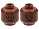 Part No: 3626cpb2996  Name: Minifigure, Head Dual Sided Child Black Eyebrows, Smirk / Open Mouth with Left Eyebrow Raised Pattern - Hollow Stud