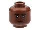 Part No: 3626cpb3058  Name: Minifigure, Head Thick Black Eyebrows, Dark Bluish Gray Cheek Lines and Chin Dimple, Closed Grin Pattern - Hollow Stud