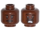 Part No: 3626pb1124  Name: Minifigure, Head Dual Sided Moustache, White Pupils, Determined / Scared with Teeth Pattern