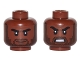 Part No: 3626pb1643  Name: Minifigure, Head Dual Sided Beard Stubble, Black Eyebrows, Neutral / Angry Pattern