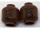 Part No: 3626pb1787  Name: Minifigure, Head Dual Sided Black Eyebrows, Black Goatee, Firm Grin / Tense Pattern