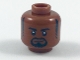 Part No: 3626pb1959  Name: Minifigure, Head Black Eyebrows, Sideburns and Goatee, Lopsided Grin Pattern
