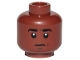 Part No: 3626pb2092  Name: Minifigure, Head Black Eyebrows, White Pupils, Neutral Pattern