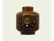 Part No: 3626pb2720  Name: Minifigure, Head Alien with SW Kabe, White Fangs, Nose with 4 Nostrils, Open Mouth Pattern