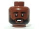 Part No: 3626pb2907 Name: Minifigure, Head Black Eyebrows and Beard, Open Mouth Smile Pattern Part No: 3626pb2907 Name: Minifigure, Head Black Eyebrows and Beard, Open Mouth Smile Pattern
